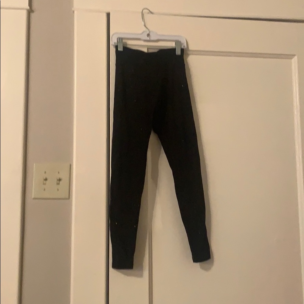 Justice black sparkly pants